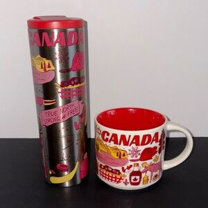 Starbucks Canada Tumbler and Mug Set Been There Series Across the Globe